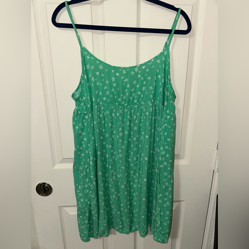 Wild Fable Teal Flowy Floral Sundress Size Large